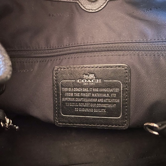 Coach Black and Gray Handbag with Signature Pattern | Ellie 25 - Picture 8 of 8